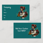 Der Schädel-" Visitenkarten "des Teufels Visitenkarte (Vorne/Hinten)