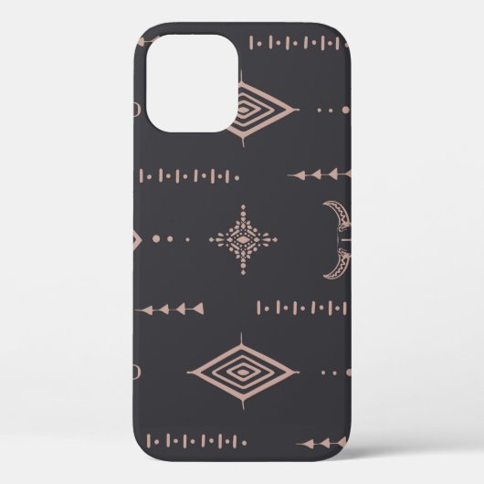 Der Schädel von Boho, ethnisch nahtlos. Case-Mate iPhone Hülle (Rückseite)