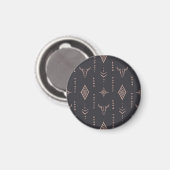 Der Schädel von Boho, ethnisch nahtlos. Magnet (Vorderseite/Rückseite)