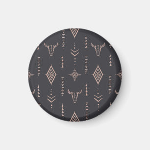 Der Schädel von Boho, ethnisch nahtlos. Magnet