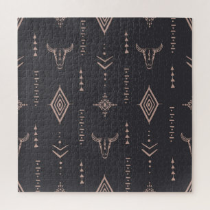 Der Schädel von Boho, ethnisch nahtlos. Puzzle