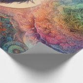 Der Schädelbaum des Lebens Mandala Pagan Geschenkpapier (Ecke)