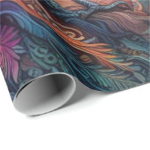 Der Schädelbaum des Lebens Mandala Pagan Geschenkpapier (Rolleneckpunkt)