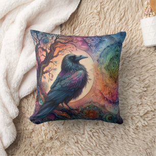 Der Schädelbaum des Lebens Mandala Pagan Kissen