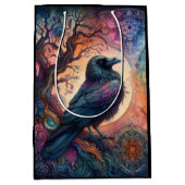 Der Schädelbaum des Lebens Mandala Pagan Mittlere Geschenktüte (Vorderseite)