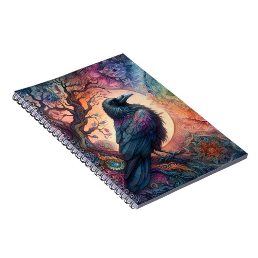 Der Schädelbaum des Lebens Mandala Pagan Notizblock (Rechte Seite)