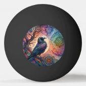 Der Schädelbaum des Lebens Mandala Pagan Tischtennisball (Vorderseite)