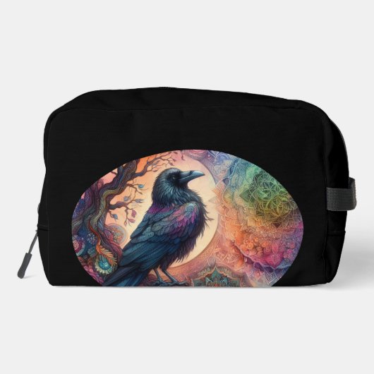 Der Schädelbaum des Lebens Mandala Pagan Waschbeutel (Rückseite)