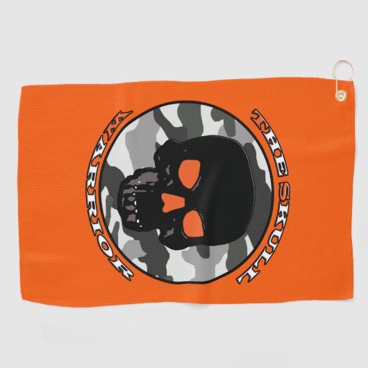 Der Schädelkrieger Golfhandtuch (Horizontal)
