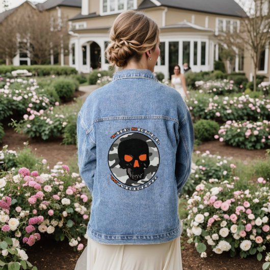 Der Schädelkrieger Jeansjacke (Hochzeit Rückseite)