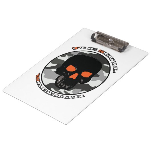 Der Schädelkrieger Klemmbrett (Schrägansicht)