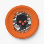 Der Schädelkrieger Pappteller (Vorderseite)