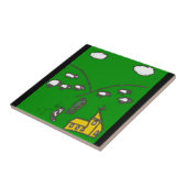 Der Schaf-Hirte Fliese (Seite)