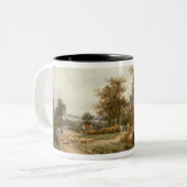Der Schaf-Viehhändler Zweifarbige Tasse (Vorderseite Links)