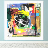 Der Schallplattenspieler von Ole Leinwanddruck (Insitu (Holzboden))