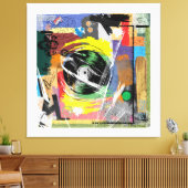 Der Schallplattenspieler von Ole Leinwanddruck (Insitu (Wohnzimmer))