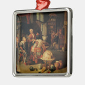 Der Scharlatan Silbernes Ornament (Links)