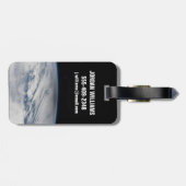 Der Schatten des Mondes, der auf dem Nordpazifik v Gepäckanhänger (Rückseite horizontal)