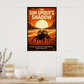 Der Schatten des Sonnenspinnen-Wüstenkunst Poster (Küche)