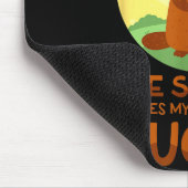 Der Schatten lässt meinen Hintern riesig lustig au Mousepad (Ecke)