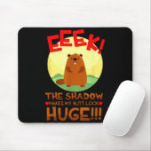 Der Schatten lässt meinen Hintern riesig lustig au Mousepad (Mit Mouse)