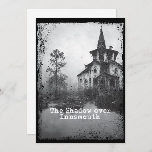 Der Schatten über Innsmouth Lovecraft Cthulhu Myth Einladung (Vorne/Hinten)