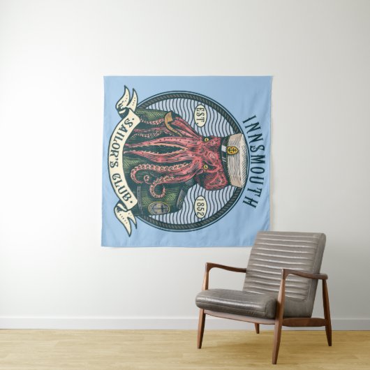 Der Schatten über Innsmouth Lovecraft Cthulhu Sail Wandteppich (Beispiel (Horizontal))