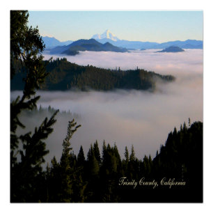 Der Schattensee am Nebel vorbei.... Poster