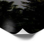 Der Schattensee am Nebel vorbei.... Poster (Ecke)