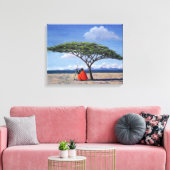 Der schattige Baum 1992 Leinwanddruck (Insitu (Wohnzimmer))