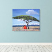 Der schattige Baum 1992 Leinwanddruck (Insitu (Holzboden))