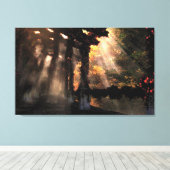 Der schattige Weg (Herbst) überwölbte Leinwand (Insitu (Holzboden))