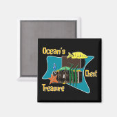 Der Schatz des Ozeans Magnet (Vorderseite/Rückseite)