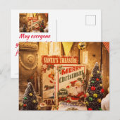 Der Schatz des Weihnachtsmanns Postkarte (Vorne/Hinten)