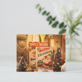 Der Schatz des Weihnachtsmanns Postkarte (Stehend Vorderseite)