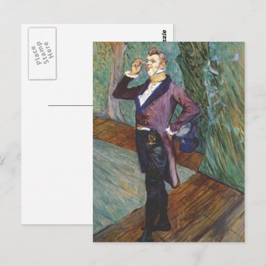 Der Schauspieler Henry Samary Postkarte (Vorne/Hinten)