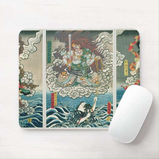 Der Schauspieler Ichikawa Ebizo V als die Gottheit Mousepad (Mit Mouse)