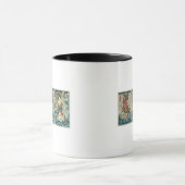 Der Schauspieler Ichikawa Ebizo V als die Gottheit Tasse (Zentrum)