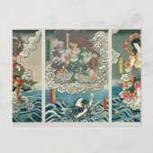 Der Schauspieler Ichikawa Ebizo V als Gottheit Fud Postkarte (Vorderseite)