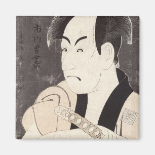 Der Schauspieler Ichikawa Omezu als Bediensteter Magnet