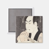 Der Schauspieler Ichikawa Omezu als Diener Magnet (Vorderseite/Rückseite)