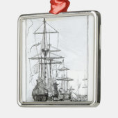Der Scheich oder der Gouverneur von Mosambik Ornament Aus Metall (Links)