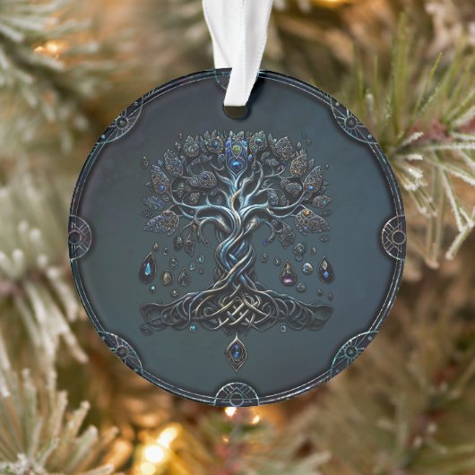 Der Schein des Baumes des Lebens die Edelsteine de Ornament (Baum)