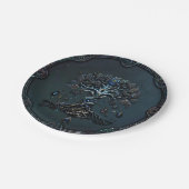 Der Schein des Baumes des Lebens die Edelsteine de Pappteller (Schrägansicht)