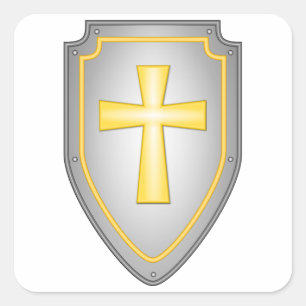 Der Schein des Glaubens Quadratischer Aufkleber