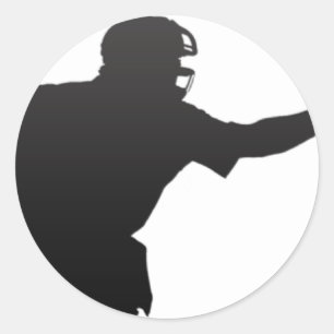 Der Schiedsrichter Runder Aufkleber