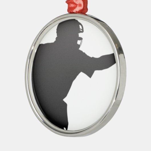 Der Schiedsrichter Silbernes Ornament (Links)