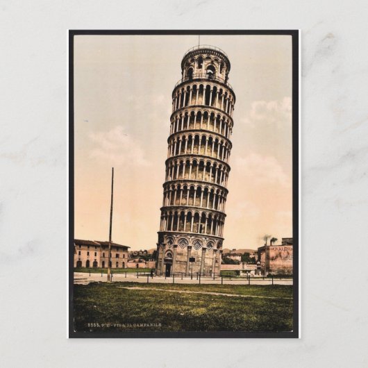 Der Schiefe Turm, Pisa, Italien Klassiker Fotochro Postkarte (Vorderseite)