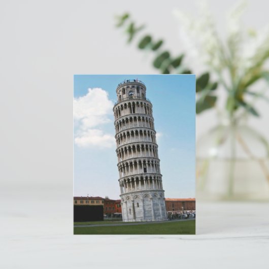 Der Schiefe Turm von Pisa 2 Postkarte (Stehend Vorderseite)