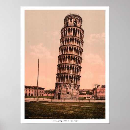 Der Schiefe Turm von Pisa, Italien Poster (Vorne)
